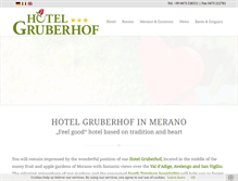 Tablet Screenshot of hotelgruberhof.com